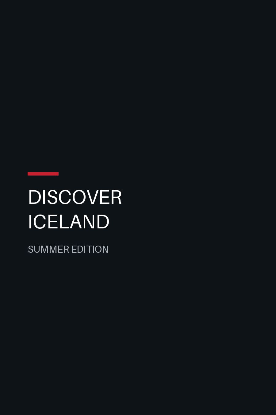 Cover of Discover Iceland, Summer Edition
